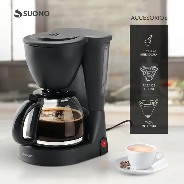 CAFETERA FILTRO 600ml SUONO HOG0273 - Imagen 2