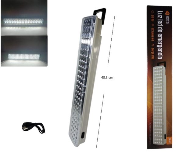 LUZ DE EMERGENCIA 92 LED USB ORYX - Imagen 2