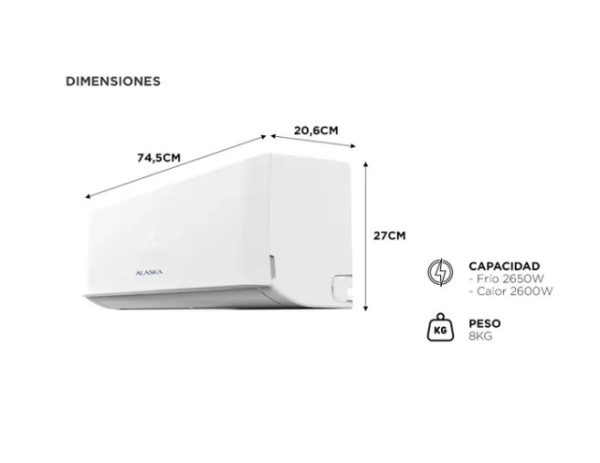 AIRE acondicionado Alaska 2650w - Imagen 4