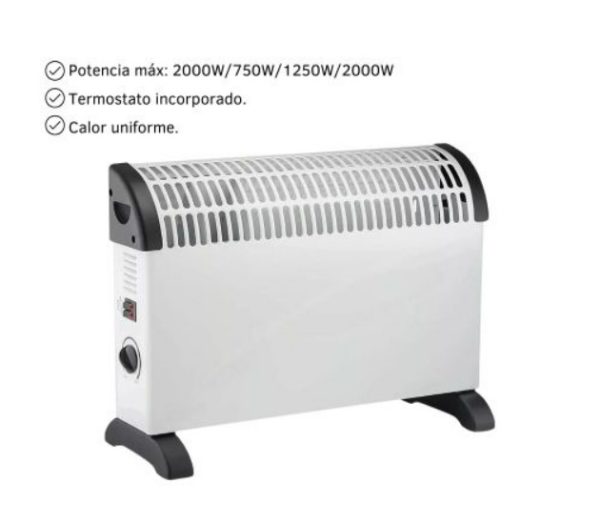 CONVECTOR ELECTRICO ORYX 200W DL2000 - Imagen 2
