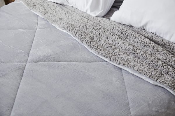 EDREDON FLANNEL CORDERITO QUEEN - Imagen 2