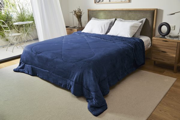 EDREDON FLANNEL CORDERITO TWIN