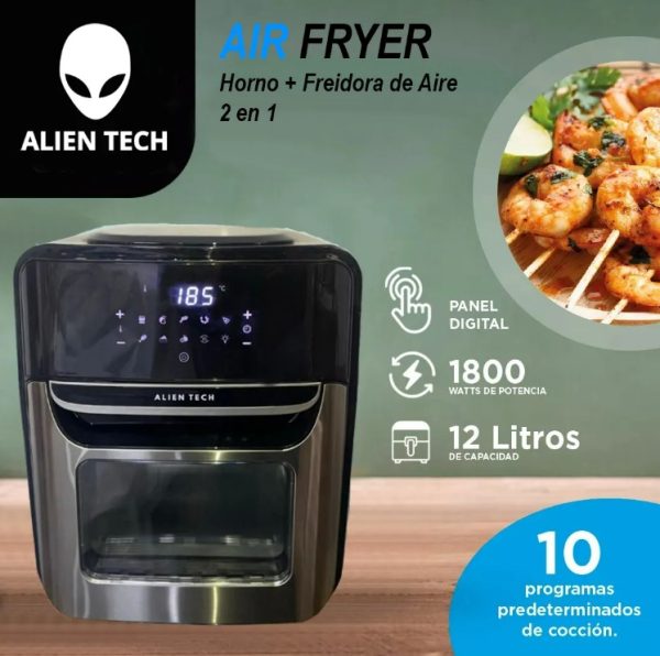 FREIDORA DE AIRE 12LTS ALIENTECH - Imagen 2