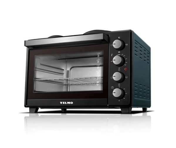 HORNO ELECTRICO YELMO 45LT DOBLE ANAFE