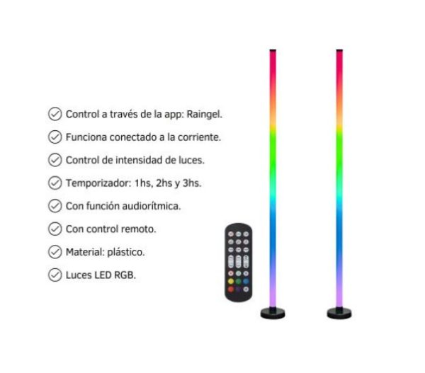 LUCES RGB RITMICA C/CONTROL DINAX - Imagen 2