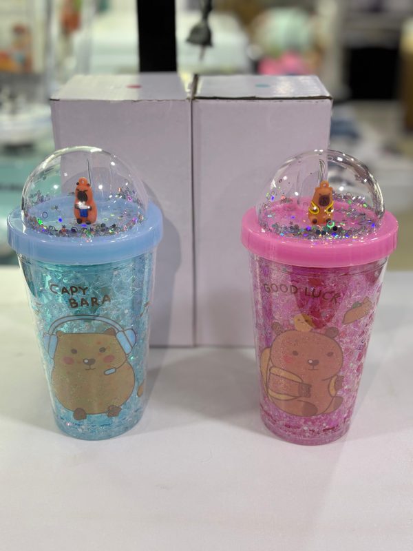 VASO C/TAPA TRANSP CAPYBARA GRANDE