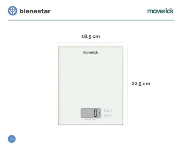 Balanza de Cocina Maverick BKD01 - Imagen 4
