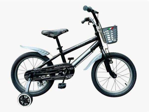 BICICLETA R16- RETRO C/CANASTO neg-gris