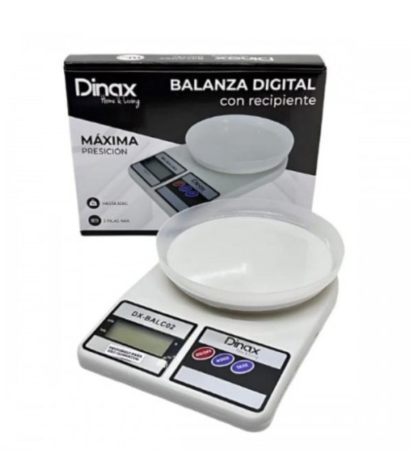 BALANZA DIG. COCINA C/RECIP DINAX BALC20
