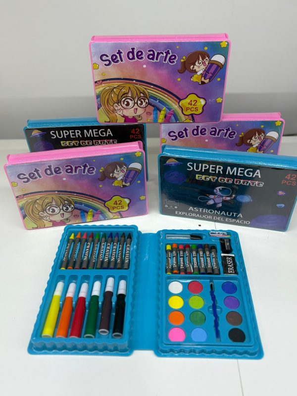 KIT ARTE 42PCS ORYX colores p/pintar