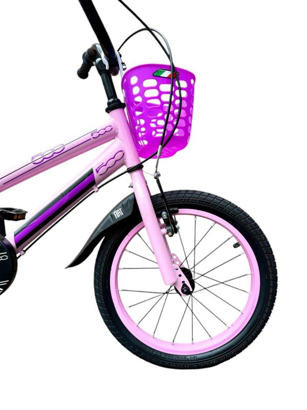 BICICLETA R16- RETRO C/CANASTO rosa - Imagen 2