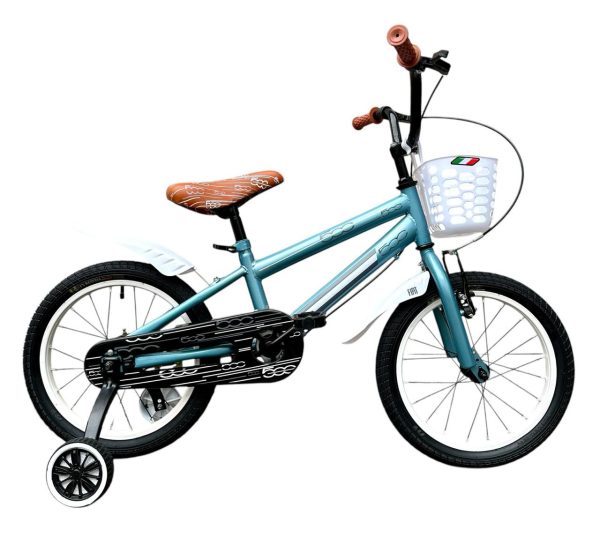 BICICLETA R16- RETRO C/CANASTO aqua