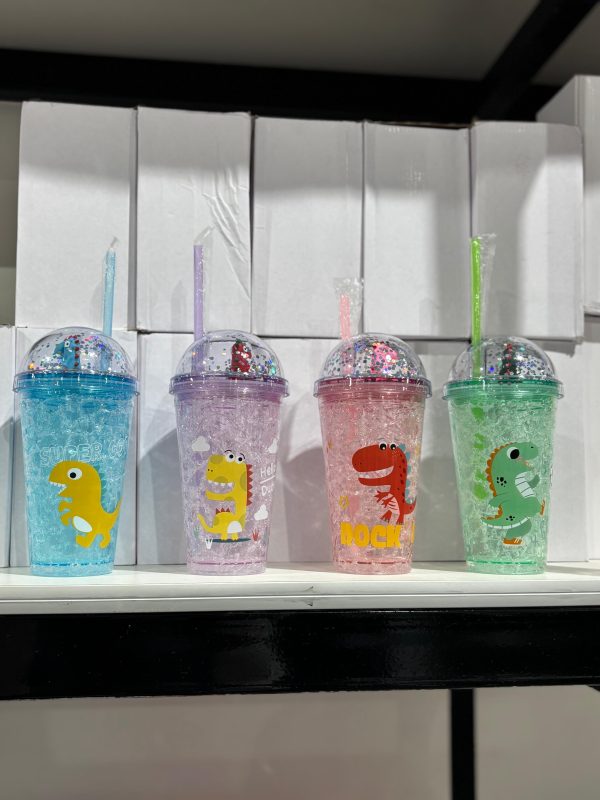 VASO PLASTICO C/TAPA 450ml ORYX G287