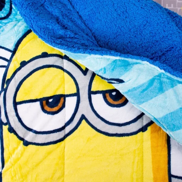 FRAZADA CORDERITO TRIPLE PIÑATA MINIONS - Imagen 2