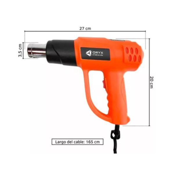 PISTOLA DE CALOR 2000W EL676 - Imagen 2
