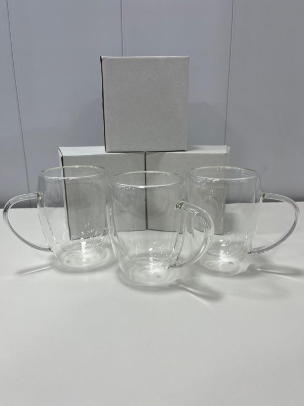 TAZA DOBLE VIDRIO x2uni. 350ml - Imagen 2