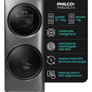 TORRE DE LAVADO PHILCO INVERTER GRIS