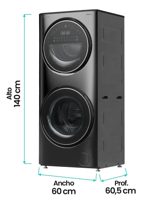 TORRE DE LAVADO PHILCO INVERTER GRIS - Imagen 4