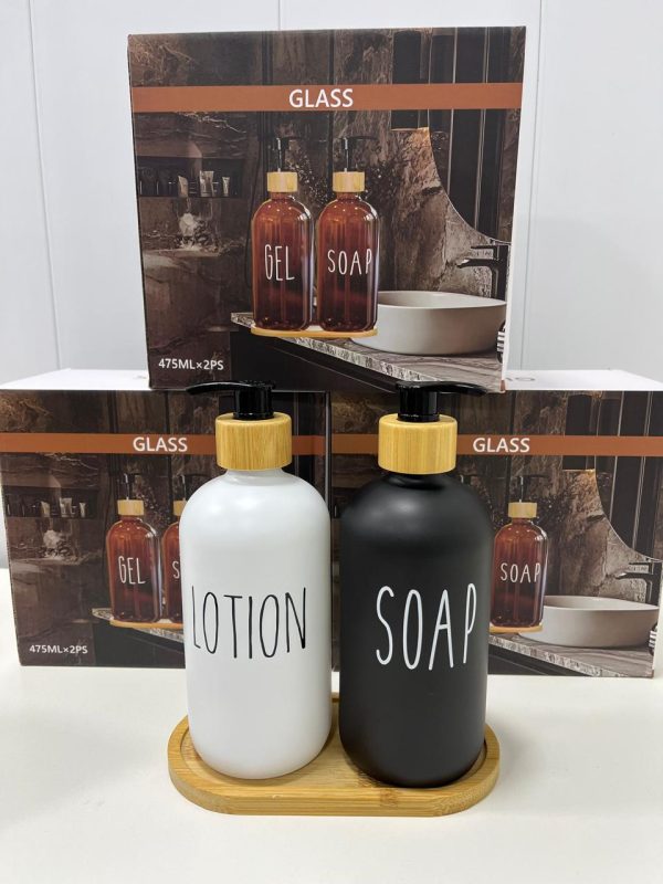 SET 2 BOTELLAS P/ JABON JK-4482/4483 - Imagen 2