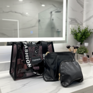 SET 3 BOLSOS TRANSP. ORYX JK-4102