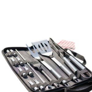 KIT ASADOR 11pcs + PINZA ACERO ACC0206