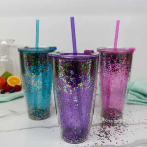 VASO DOBLE PARED C/TAPA HS-3001G