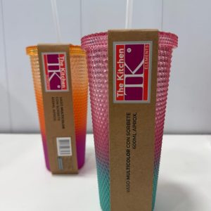 VASO MULTICOLOR C/ SORBETE