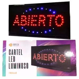 CARTEL "ABIERTO" FM006AB